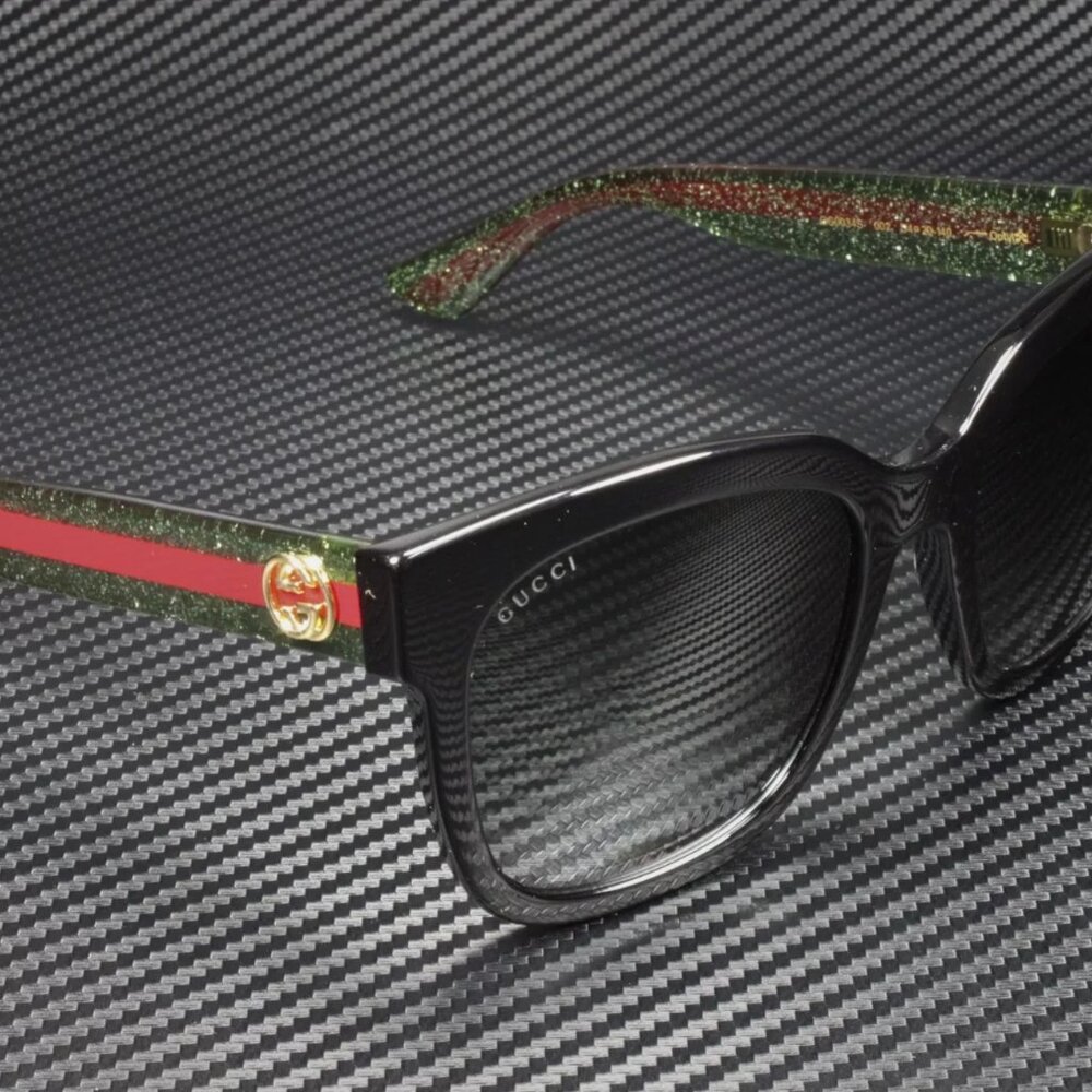 NEW Gucci Rectangle Glitter Women's Sunglasses - Picture 4 of 4